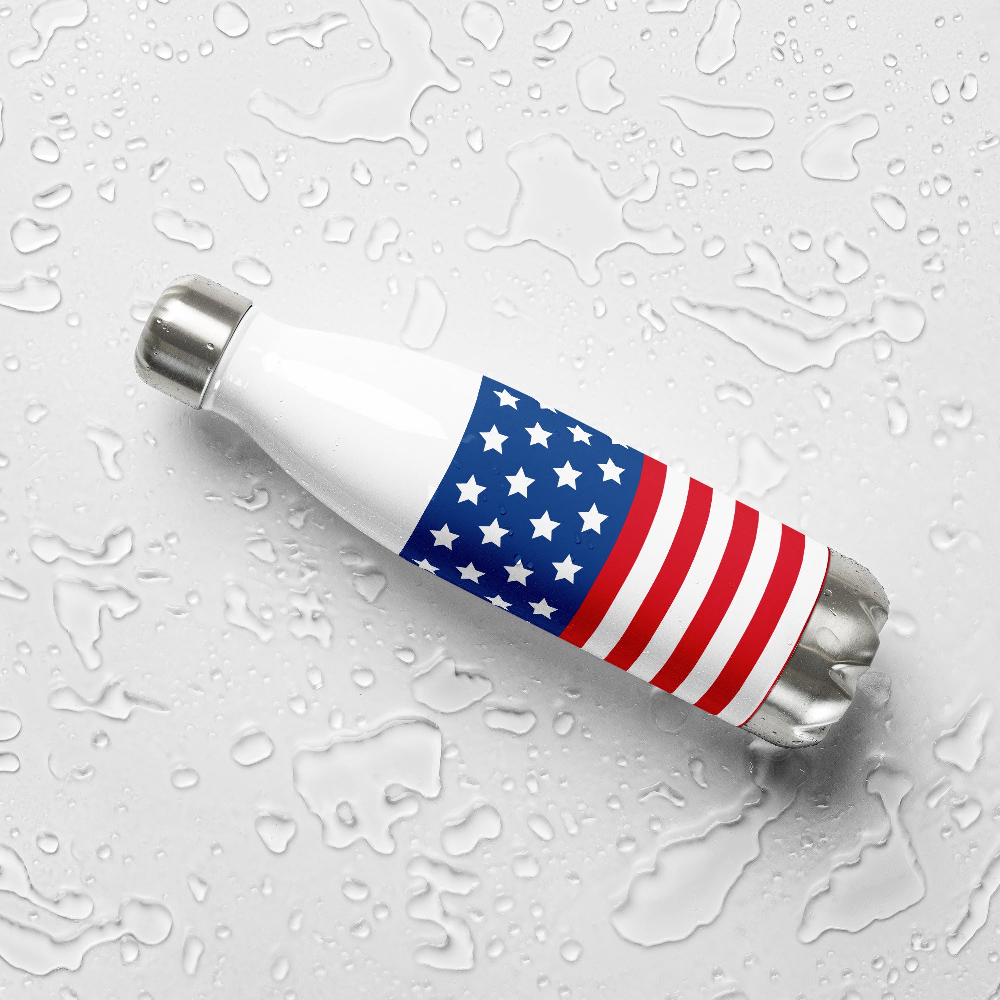 American Flag Stainless Steel Water Bottle